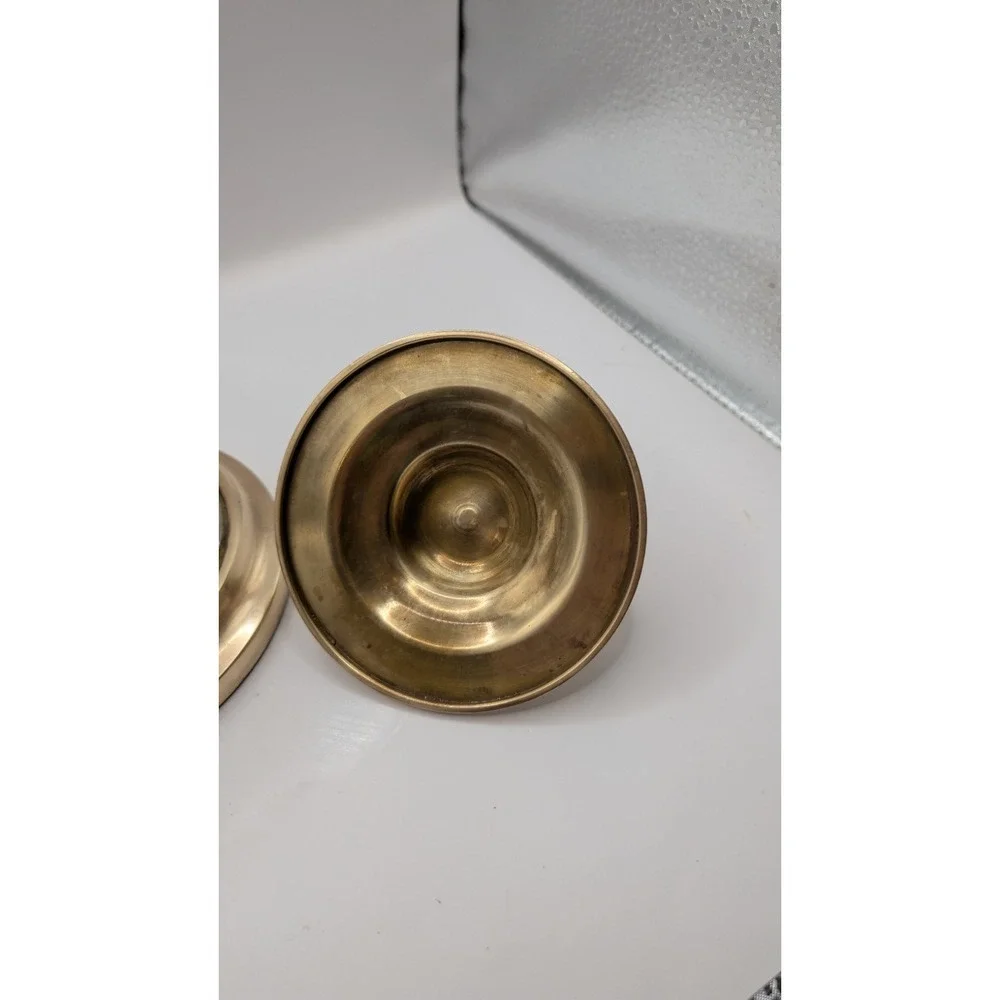 Home Centre Panama Canal Glass Cotton Jar Brass Lid Ribbed Vanity Storage Vanity